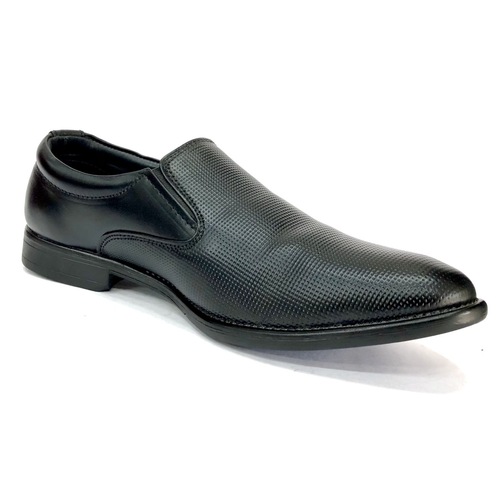 Stylish and Light Weight Black Loafer Leather Shoes