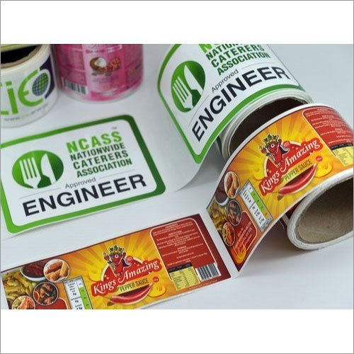 Multi-Color Self Adhesive Paper Packaging Sticker