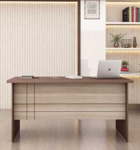 Wooden Rectangular Office Executive Table With Storage