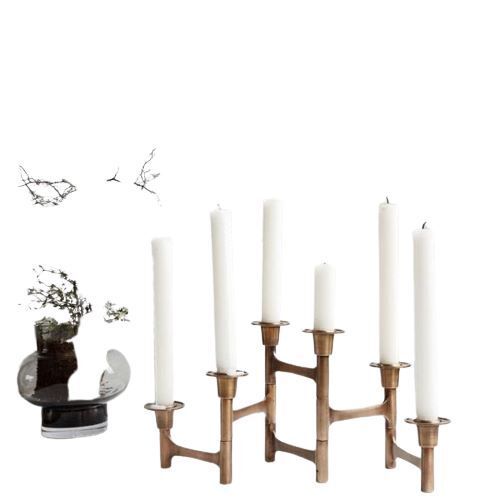 Carved Decorative Candle Holder