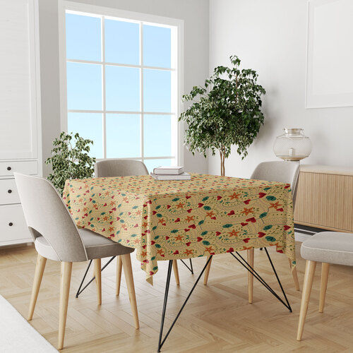 Printed Cotton Canvas Table Cover