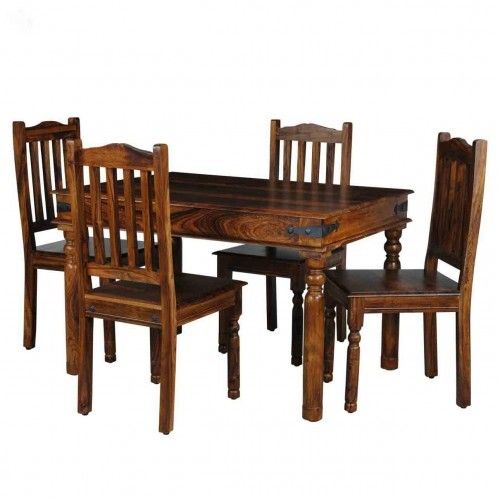 Solid Wood Dining Table Chair Set