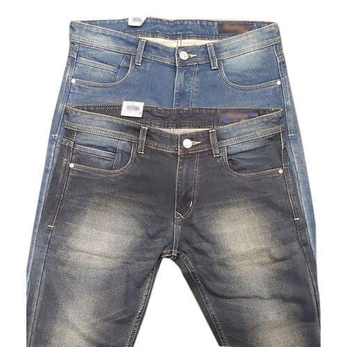 Casual Wear Regular Fit Plain Dyed Breathable Denim Straight Jeans For Men