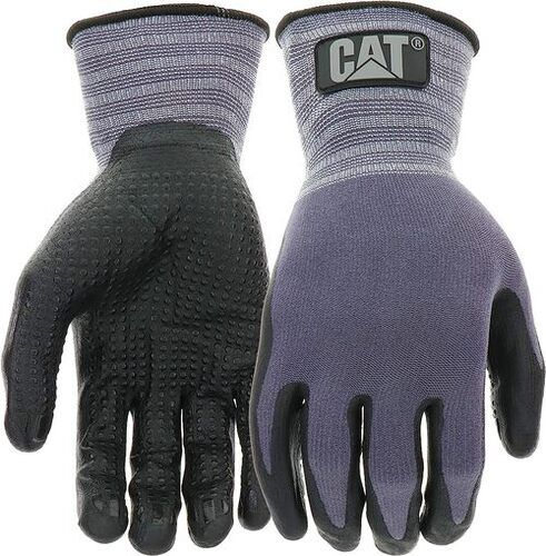 Comfortable Fit Plain Full Finger Nitrile Dipped Gloves For Safety Purpose