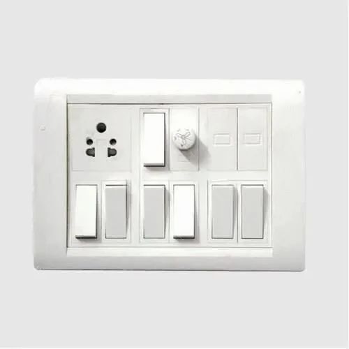 White electric switches boards