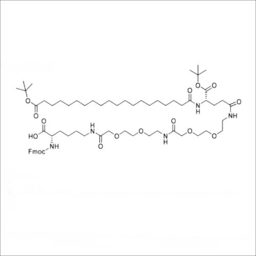 (25S, 52S)-52-((((9H-Fluoren-9-Yl)Methoxy)Carbonyl)Amino)-25-(Tert-Butoxycarbonyl)-2,2-Dimethyl-4,23,28,37,46-Pentaoxo-3,32,35,41,44-Pentaoxa-24,29,38,47-Tetraazatripentacontan-53-Oic Acid Acid Value: 3.87A 0.21(Predicted)