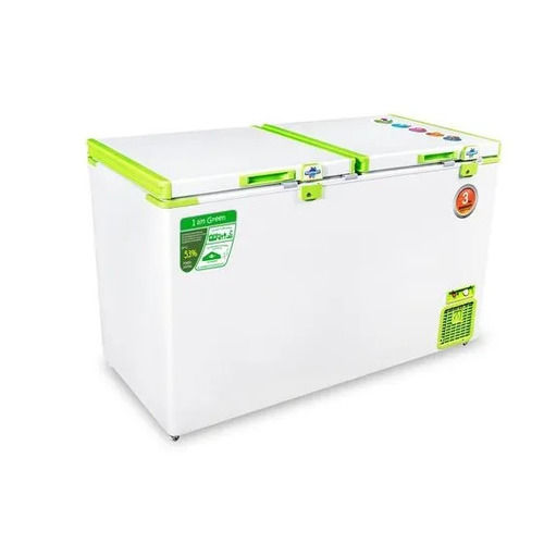 450 Liter Top Open Double Door Green Deep Freezer