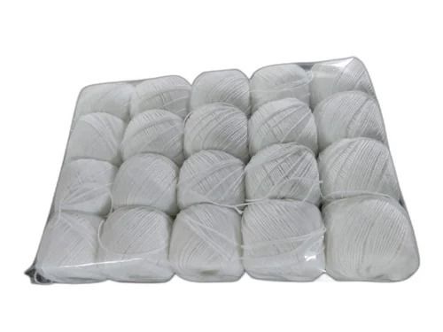 Eco-Friendly And Low Shrinkage White Polyester Yarn Ball