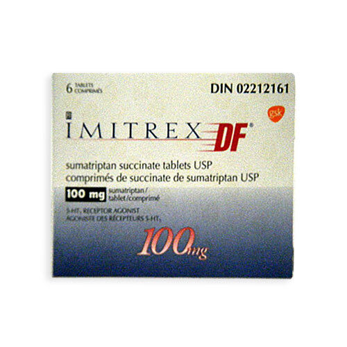 Imitrex 100mg Migraine Relief Tablets