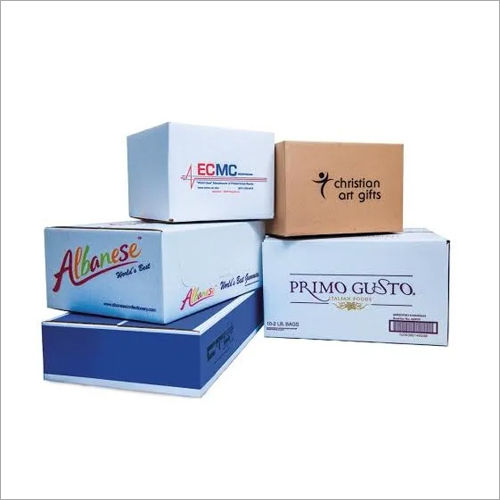Lightweight And Portable Rectangle Shape Printed Corrugated Boxes For Packaging