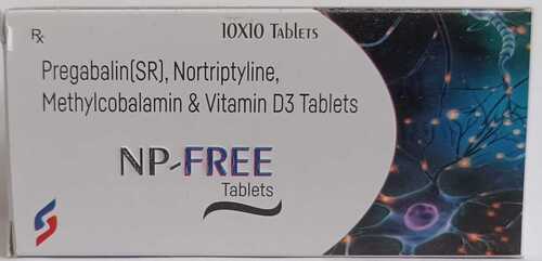 Np Free Pregabalin Nortriptyline Methylcobalamin And Vitamin D3 Tablets 