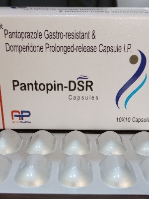 पैंटोप्राजोल गैस्ट्रो-रेसिस्टेंट और डोमपरिडोन लंबे समय तक रिलीज कैप्सूल आईपी