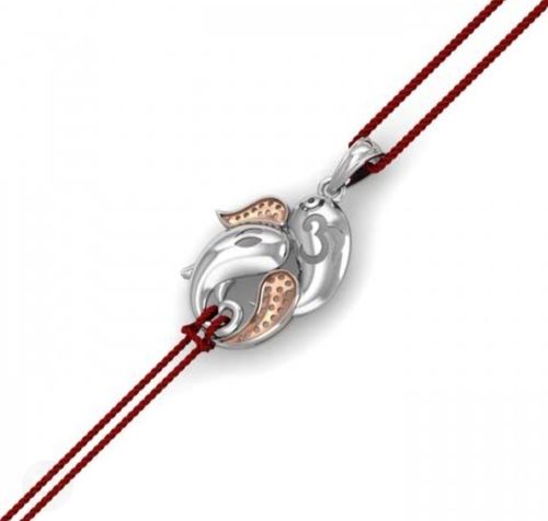 silver rakhi 