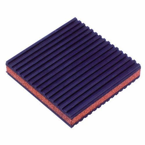 Square Shape High Strength Solid Rubber Anti Vibration Pads For Industrial