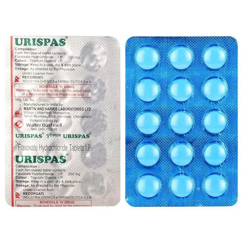 Urispas Flavoxate Hydrochloride 200mg Antibiotic Tablets