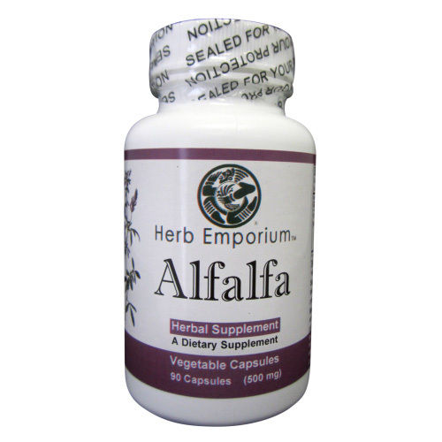 100% Natural Food Supplement Alfalfa Capsules