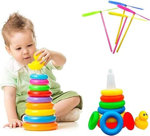 Portable And Lightweight Crack Resistant Solid Plastic Round Shape Baby Toys