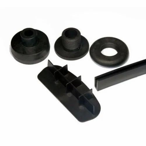 Black Color Round Shape Plastic Molded