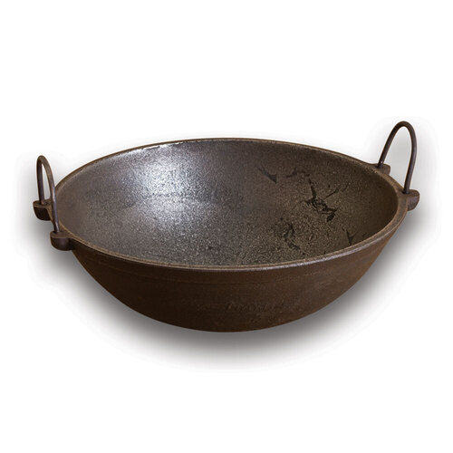 Lightweight Polished Finish Corrosion Resistant Iron Kadai For Cooking