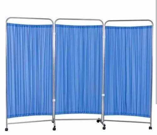 Free Stand Corrosion Resistant Mild Steel Bed Side Screen Hospital Furniture