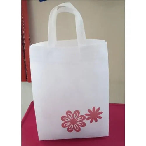 White Non Woven Eco Friendly Carry Bags