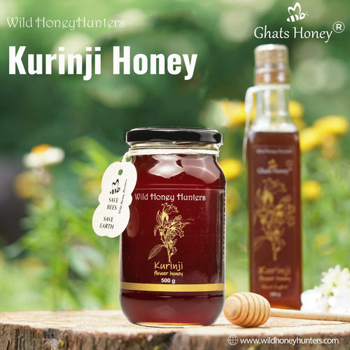 The rare and pure 12 years once Kurinji honey from Wild honey hunters