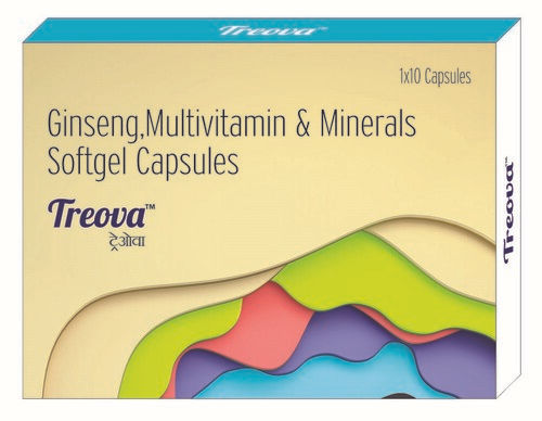 Treova Ginseng Multivitamin And Mineral Softgel Capsules Dosage Form: Tablet