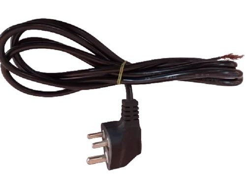 Black 3 Pin Ac Power Cord For Electric Appliance