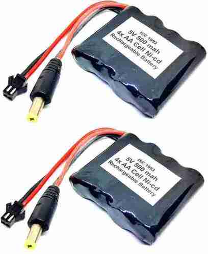 5v 500mah 4x Aa Cell Ni-Cd Rechargeable Battery