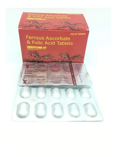 Ferrous Ascorbate 100 Mg And Folic Acid 1.5 Mg Tablet