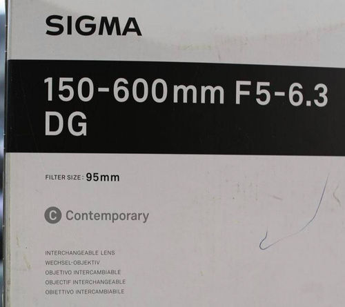 Sigma 150-600m f/5-6.3 DG OS HSM Contemporary Nikon 