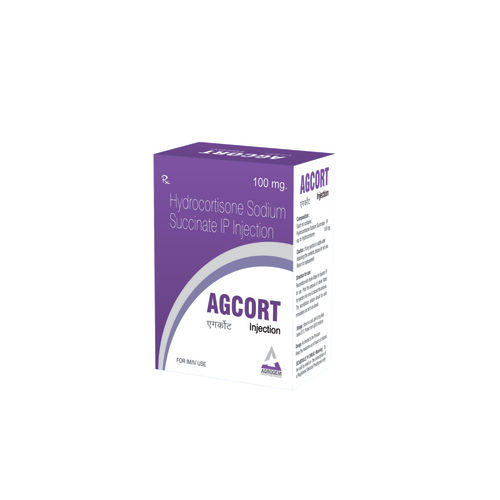 AGCORT हाइड्रोकार्टिसोन सोडियम 100mg इंजेक्शन 