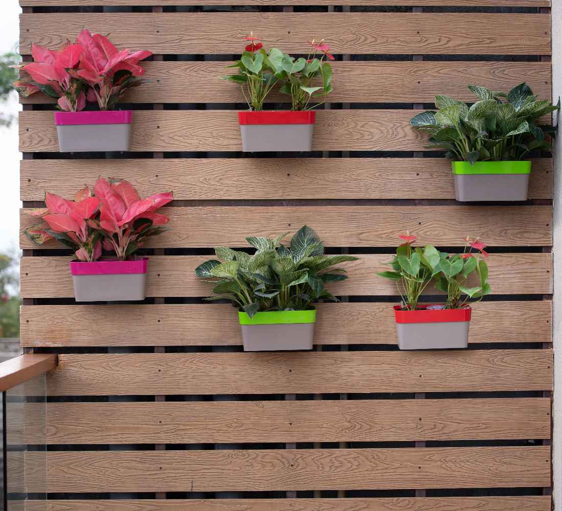 Arty Rectangle Hanging Planters