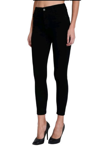 Black Slim Fit High Waist Pant