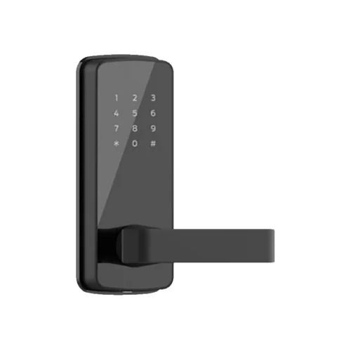 Smart Biometric Fingerprint Door Lock - Premium Stainless Steel Finish, Operating at 36°C | Optimum Quality, Black Color, Powered by 6V AA Battery