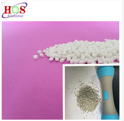 White Tpe Granules For Plastic Dumbbell