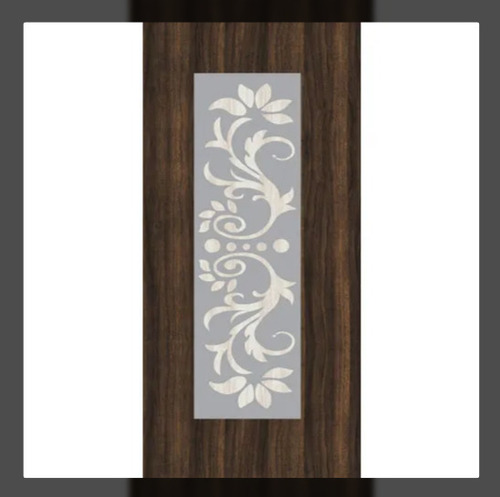 Water Resistant Wood Designer Laminated Door - Up to 8 Feet, Brown Color, Entry Door Type | High Durability, Smooth Texture, Suitable for Home, Office, Hotels