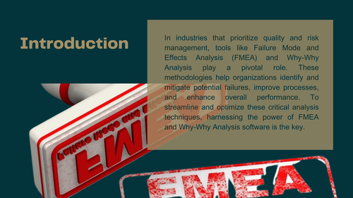 FMEA Failure Mode Effects Analysis Software Solution By DUPAT INFOTRONICX PVT. LTD.