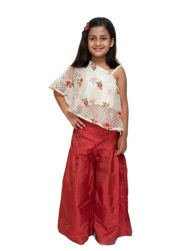 Kids Girls Fancy Palazzo And Top Set