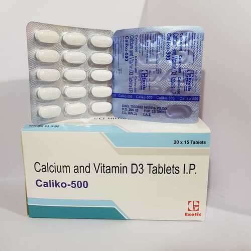 Calcium And Vitamins D3 Tablet Shelf Life: 2 Years