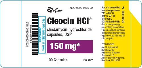 Cleocin Hci Clindamycin 150 Mg Capsules