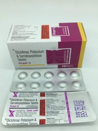 Diclofenac Potassium And Serratiopeptidase Tablet