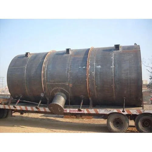 Metal Frame Cylindrical Oil Container