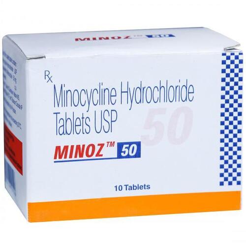 Minoz Minocycline Hydrochloride 50mg Antibiotic Tablets