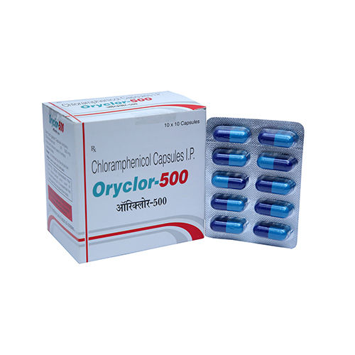 Oryclor Chloramphenicol 500 Antibiotic Capsules