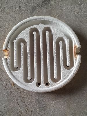 Round White Ceramic Heater Plate