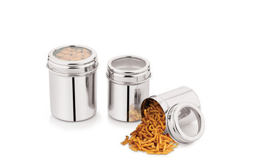 Stainless Steel Sober See Thru Canister