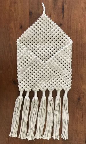 Beautiful Hand Crafted Addition White Macrame Wall Hanging