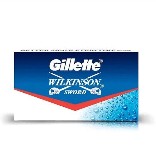 Lightweight Rectangular Stainless Steel Gillette Wilkinson Sword Shaving Blades