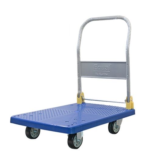 Manually Operated Portable And Moveable Platform Trolley With Four Wheels